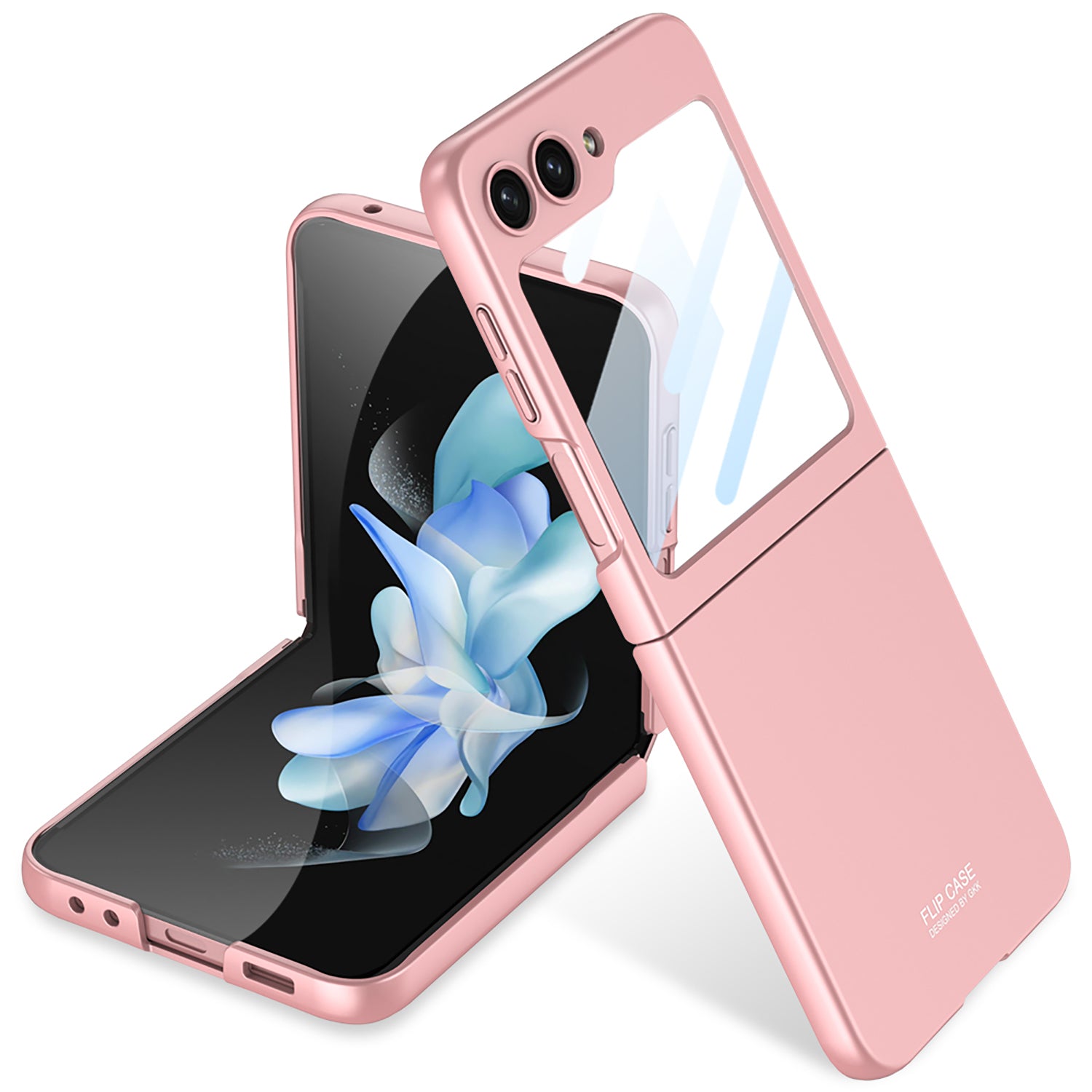 GKK pro Samsung Galaxy Z Flip5 5G pouzdro na telefon Hard PC kryt na telefon proti poškrábání Malá fólie GKK pro Samsung Galaxy Z Flip5 5G pouzdro na telefon Hard PC kryt na telefon proti poškrábání Malá fólie